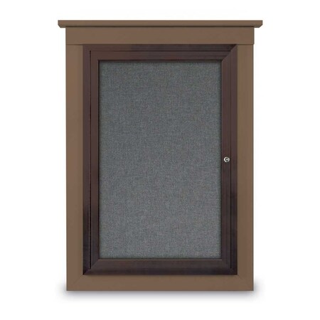 United Visual Products Single Door Enclosed Cathedral Letterboa UV1300CD-WHITE-BURGUN